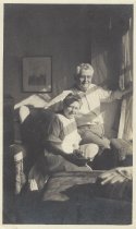 Albert and Minnie Cronenwett by window
